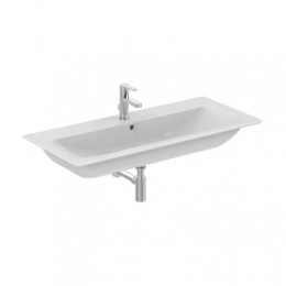 E027401 CONNECT AIR Vanity Умывальник 104 см, для монтажа соло с дизайн-сифоном или с подстольем CONNECT AIR
