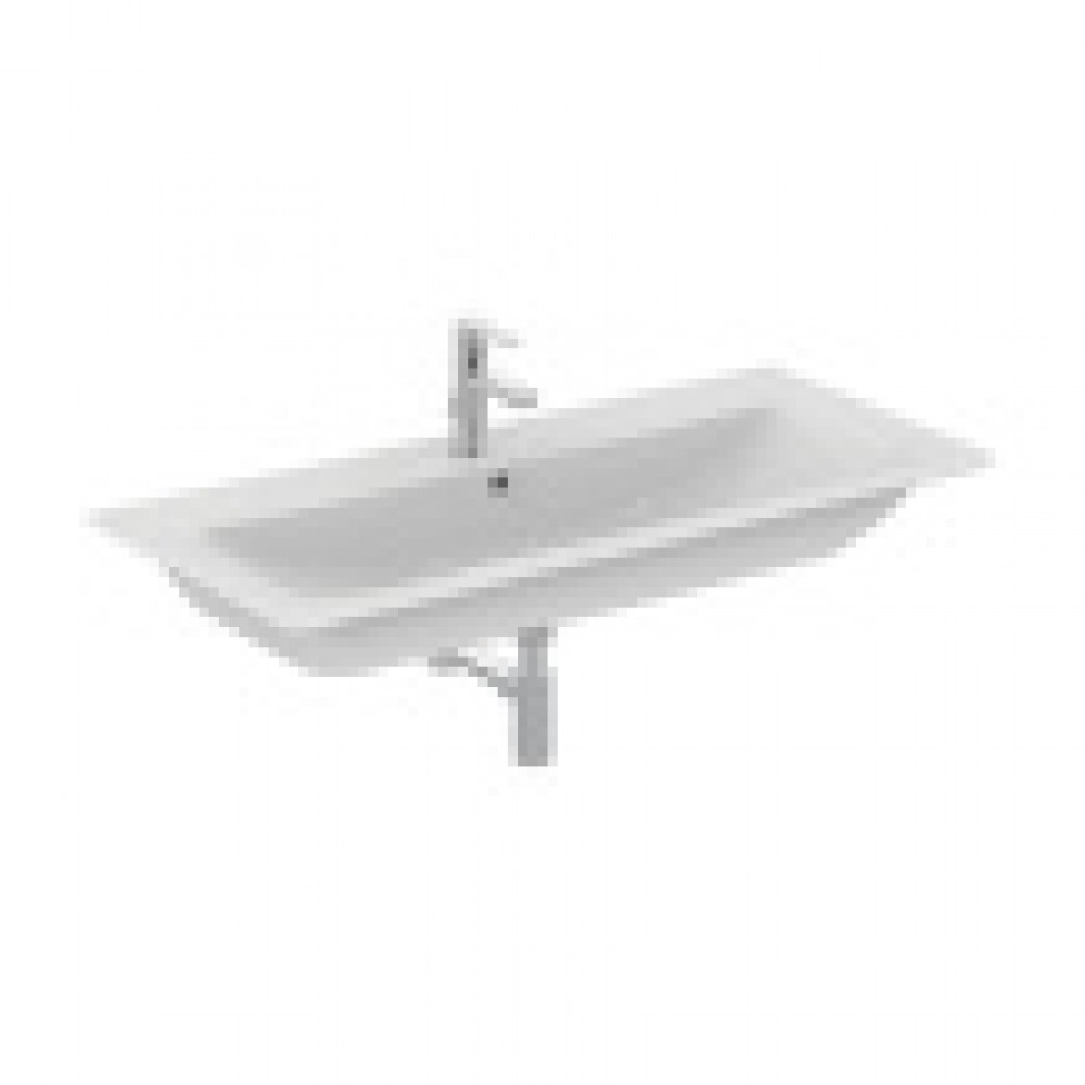 E027401 CONNECT AIR Vanity Умывальник 104 см, для монтажа соло с дизайн-сифоном или с подстольем CONNECT AIR