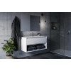 E027401 CONNECT AIR Vanity Умывальник 104 см, для монтажа соло с дизайн-сифоном или с подстольем CONNECT AIR