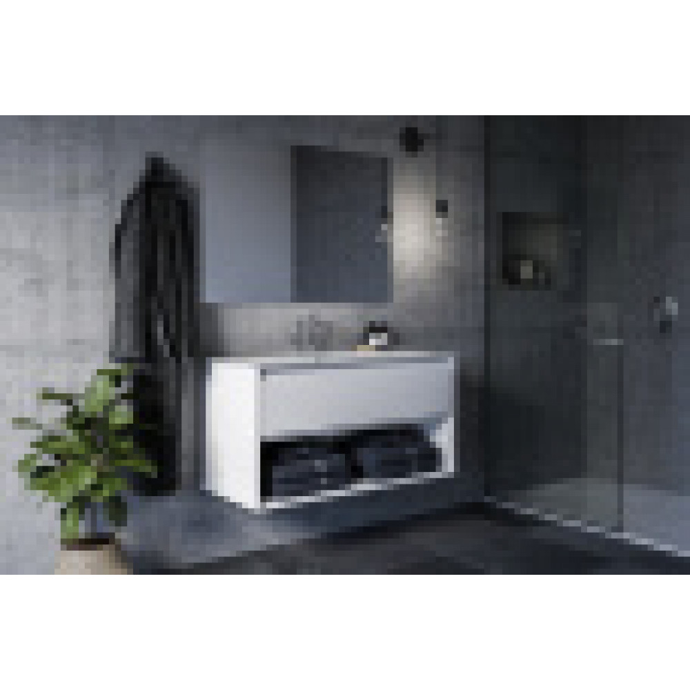 E027401 CONNECT AIR Vanity Умывальник 104 см, для монтажа соло с дизайн-сифоном или с подстольем CONNECT AIR