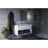 E027401 CONNECT AIR Vanity Умывальник 104 см, для монтажа соло с дизайн-сифоном или с подстольем CONNECT AIR