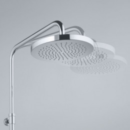 Душевая система со смесителем для ванны и душа, KLUDI LOGO DUAL SHOWER SYSTEM, 6808305-00