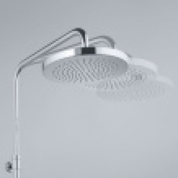 Душевая система со смесителем для ванны и душа, KLUDI LOGO DUAL SHOWER SYSTEM, 6808305-00