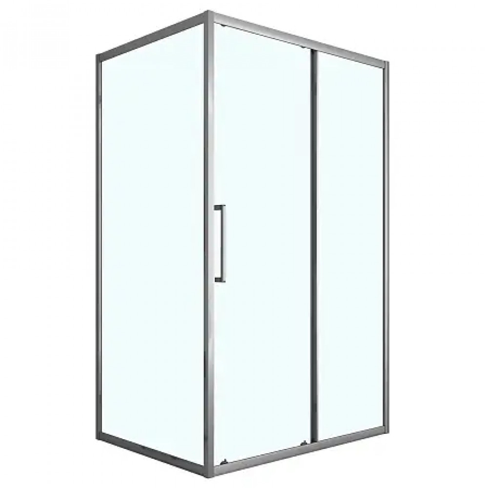 Душевое ограждение CS-AB02GG-128 120x80x190，профиль серый матовый，6 мм прозрачное стекло