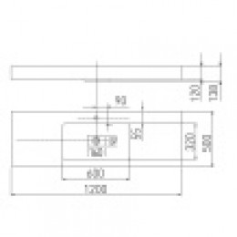 Ричмонд 1200 белая РАКОВИНА