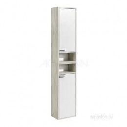 Флай Шкаф 1-створчатый белый, дуб крафт правый