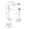 BA271AA Душевая система VIDIMA BALANCE BA271AA с однорукоятковым смесителем для душа