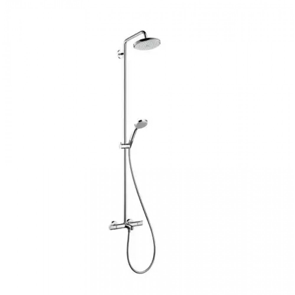 27223000 Croma 220 Showerpipe для ванны, поворотный держатель 400 мм, ½’