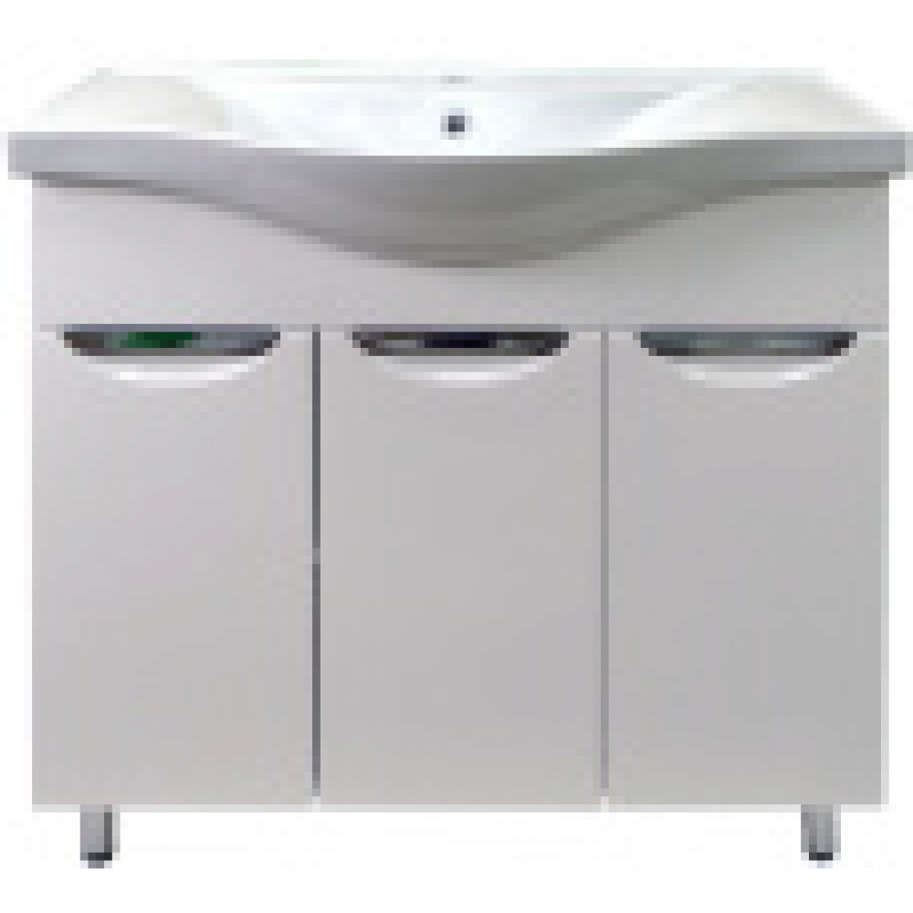 Комплект Тумба Стиль- 80 (800*850*460) с раковиной Basic 80 (7080) (2 места)
