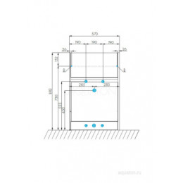 Лондри 120 Тумба  под с/машинку (60) (Раковина Лондри 120 белая)