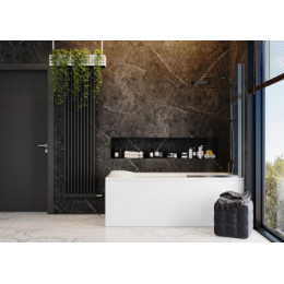 PENELOPE Ванна акриловая прямоугольная, без панели и каркаса, 170х70 см, белая