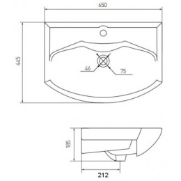 АКВАТОН SMILE 65 УМЫВАЛЬНИК