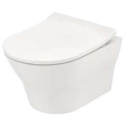 TOTO MH  CW162Y  Унитаз подвесной, 394x530x339мм, безободковый +Сиденье для унитаза MH в комплекте с креплением (металл, пластик)/ WC seat ТОТО TC514G