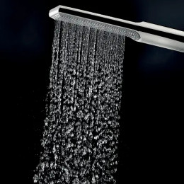 APICE Смеситель для ванны встраиваемый, однорычажный, с ручным душем Slim и шлангом 1500 мм., внешн. черный+APICE Смеситель для ванны встраиваемый, од