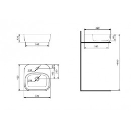 Тумба Стиль- 70/1 (660*830*320) БЕЗ РАКОВИНЫ Балтика 70