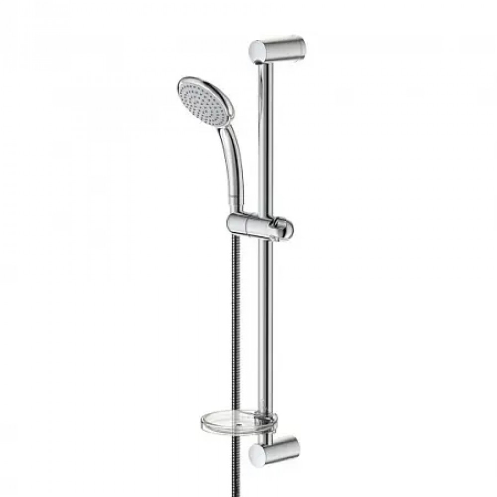 BA211AA Душевой гарнитур VIDIMA FRESH M (1-функциональная лейка 100 мм, штанга 600мм, шланг UF 1750 мм)