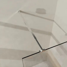 AZ-251-90-CH-CL Душевая перегородка Walk-in, 90x195-CH-CL, прозрачное стекло 8 мм, профиль хром