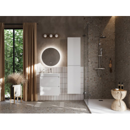 Ona Тумба под раковину 600, белый матовый 2 ящика (подходит раковина ZRU9307561, 732799E000, 73279A8000)