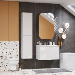 Сохо 75 Тумба Белый глянец (БЕЗ УМЫВАЛЬНИКА"Элина-75")