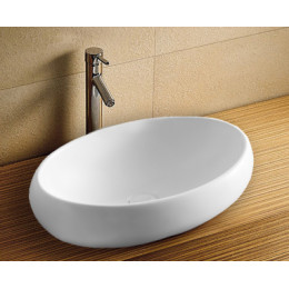 AZ-428 Раковина накладная белый глянец 58,5*40,5*14,5