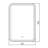 AZARIO зеркало Мальта RGB 550*800 мульти-цвет, сенсор выкл
