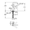 23541001Essence+ Смеситель для раковины с высоким изливом, хром