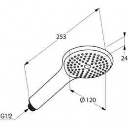 KLUDI FRESHLINE душевая лейка 1S DN 15
