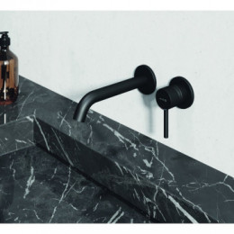 KLUDI BOZZ Настенный смеситель для умывальника, черный матовый, арт. 382453976