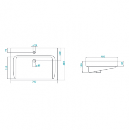 АКВАТОН ТИГОДА 70 Раковина