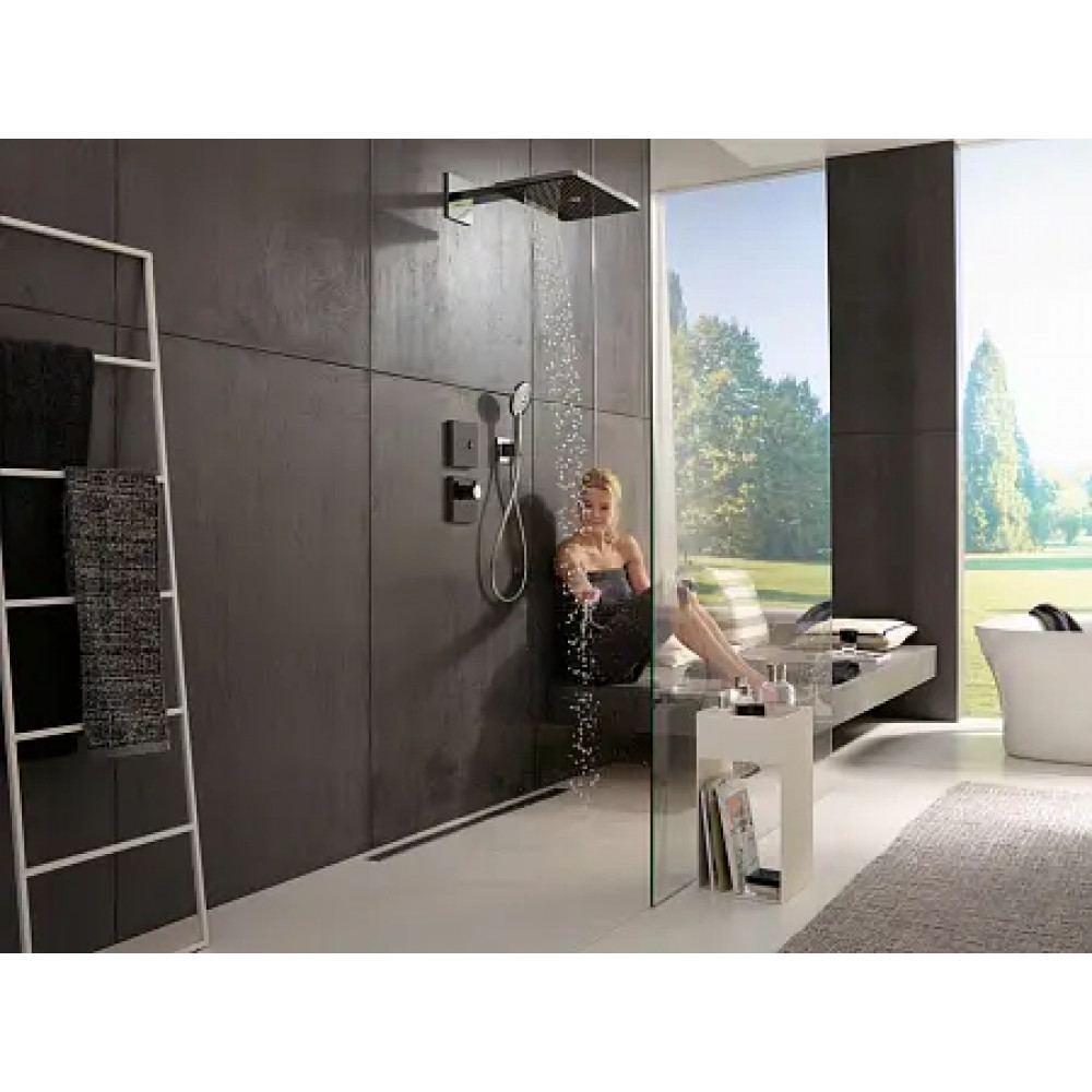 15735600 Термостат ShowerSelect Highflow с отдельным выводом для ручного душа, стеклянный, СМ