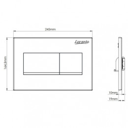 Loranto Кнопка к инсталляции KARE золотая