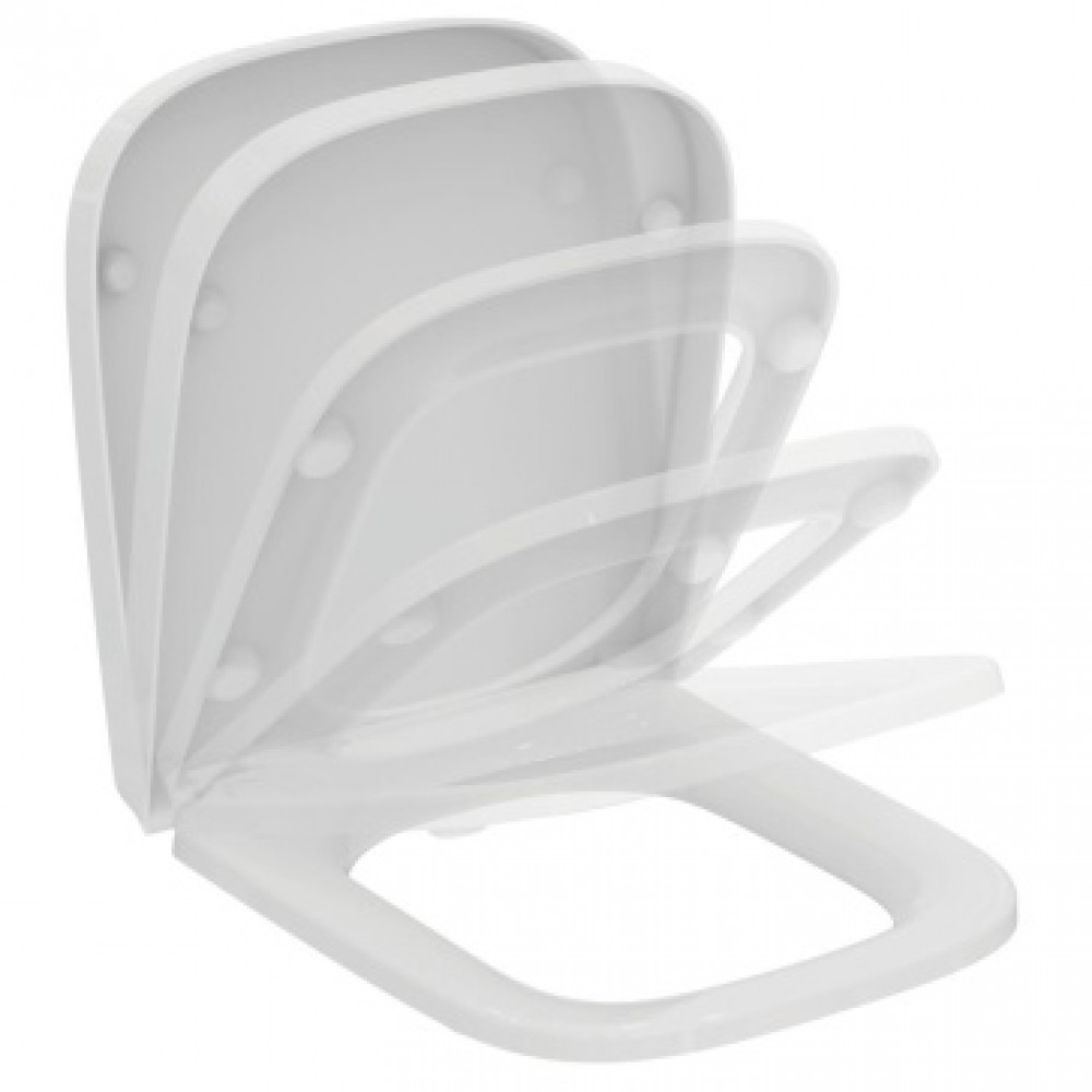 T473701 Ideal Standard i.life S Сидение и крышка для унитаза с функцией плавного закрытия, дюропласт, с функцией fast fix (легкосъемное)