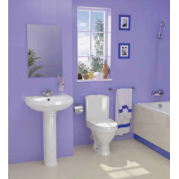 Умывальник Вест с переливом бел. 564 * 475