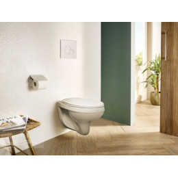 Пэк Альфа комфорт (подвес. унитаз с сиденьем полипр. SC, инсталляция, панель хром. глянец)