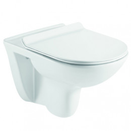 Сет LORANTO Инсталляция + Azario Pavia (круглый)  подвесной безободковый унитаз с сиденьем микролифт