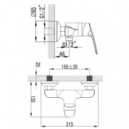TAVIRA Смеситель для душа