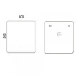 AZARIO зеркало-шкаф Adriana 1Л с подсветкой 600*800