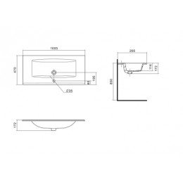 АКВАТОН Элина-100 Умывальник