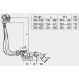311537 Слив перелив Viega для ванны пластик белый (25шт.)
