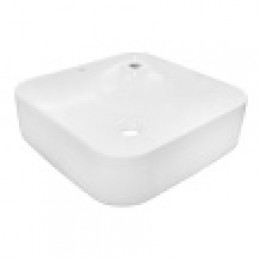 AZ-2194 Раковина накладная (430*430*120) мм белый глянец