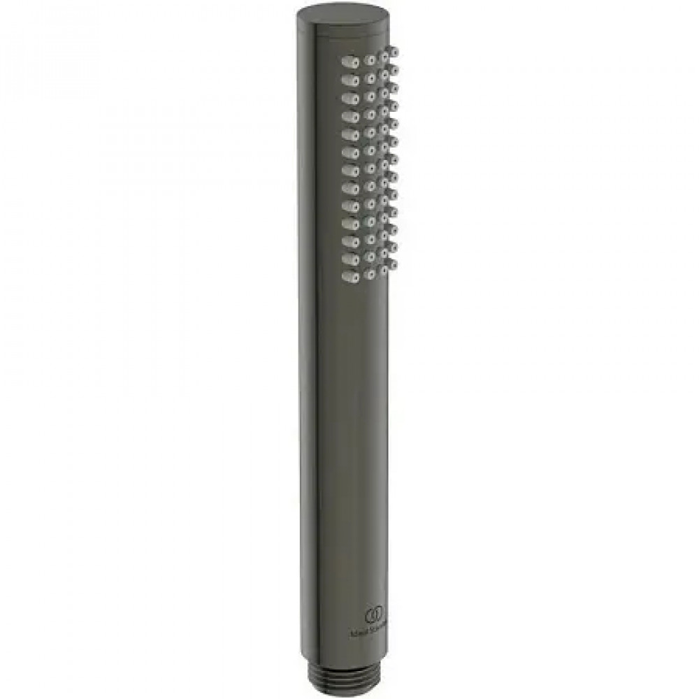 BC774A5 IDEALRAIN Металлический ручной душ типа Stick, цельный металлический корпус, цилиндрический дизайн, с логотипом Ideal Standard. Цветное покрыт