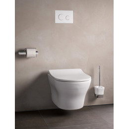 TOTO MH  CW162Y  Унитаз подвесной, 394x530x339мм, безободковый +Сиденье для унитаза MH в комплекте с креплением (металл, пластик)/ WC seat ТОТО TC514G