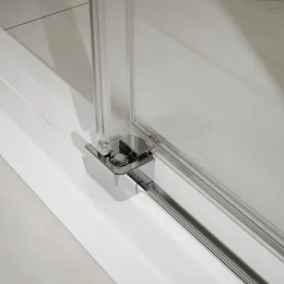 AZ-733-150-BGL-CL Душевое ограждение BERN DRO-150х195-BGL-CL, прозрачное стекло 6 мм, профиль брашированное золото