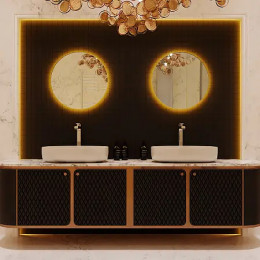 AZARIO Зеркало Savanna RGB D550 SMART-управление, парящая подсветка (в стену)