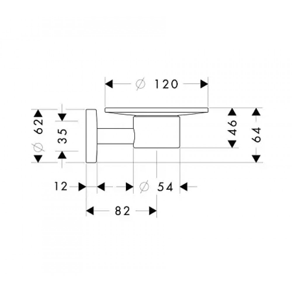40515000 Logis Мыльница стеклянная, с держателем