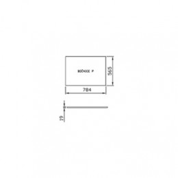 Боковая панель для ванны CITY 80 R орех