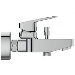 BD256AA CERAPLAN Настенный смеситель для ванны/душа, монтаж на стандартных эксцентриках, металлические накладки, картридж FirmaFlow 38 мм с функцией H