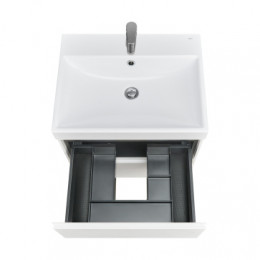 Ona Тумба под раковину 600, белый матовый 2 ящика (подходит раковина ZRU9307561, 732799E000, 73279A8000)