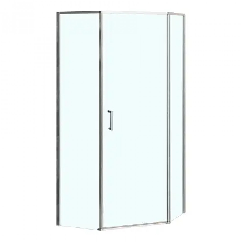 AZ-21C-100-CH-CL Душевое ограждение SAKURA DIA-100х100х195-CH-CL, прозрачное стекло 6 мм, профиль хром