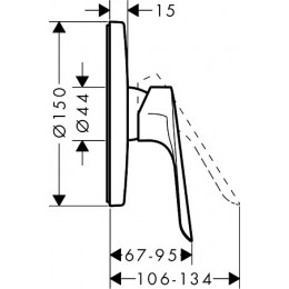 71603000 Logis Смеситель для душа, однорычажный, СМ
